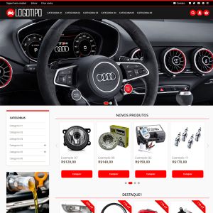 Loja Virtual Pronta Tema Magento 2 Autopeças e Produtos Automotivos