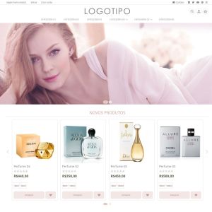 Loja Virtual Pronta Tema Magento 2 Perfumes e Moda em Geral